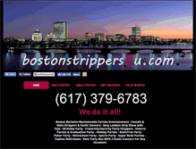 Tablet Screenshot of bostonstrippers2u.com